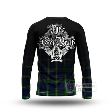 Lammie Tartan Long Sleeve T-Shirt Featuring Alba Gu Brath Family Crest Celtic Inspired - Tartan Vibes Clothing