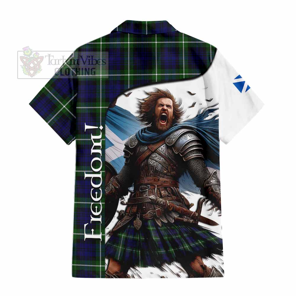 Lammie Crest Tartan Hawaiian Shirt Inspired by the Freedom of Scottish Warrior - Tartan Vibes Clothing