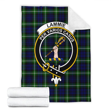 Lammie Tartan Blanket with Family Crest