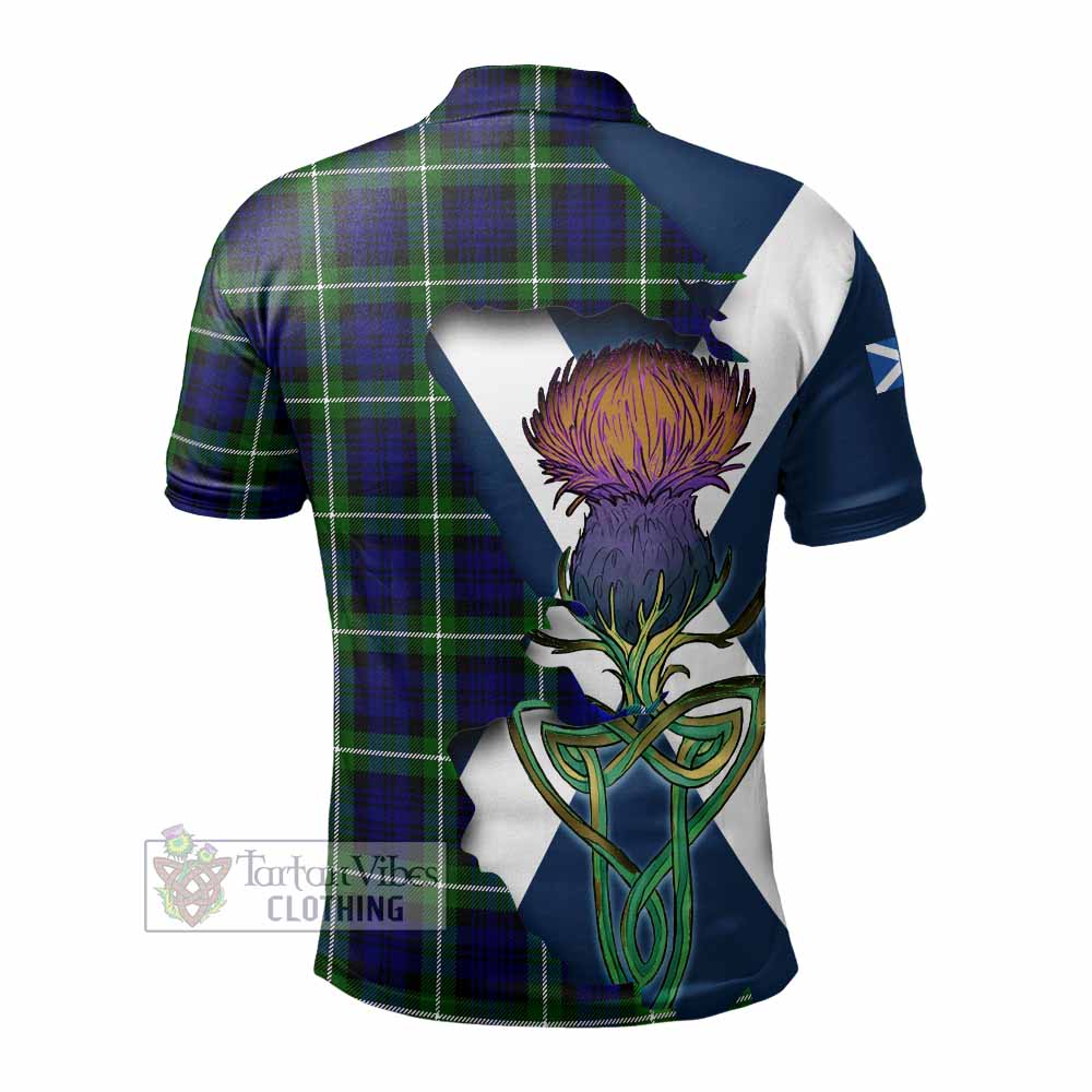 Lammie Tartan Family Crest Polo Shirt Scottish Thistle Celtic Inspired - Tartan Vibes Clothing