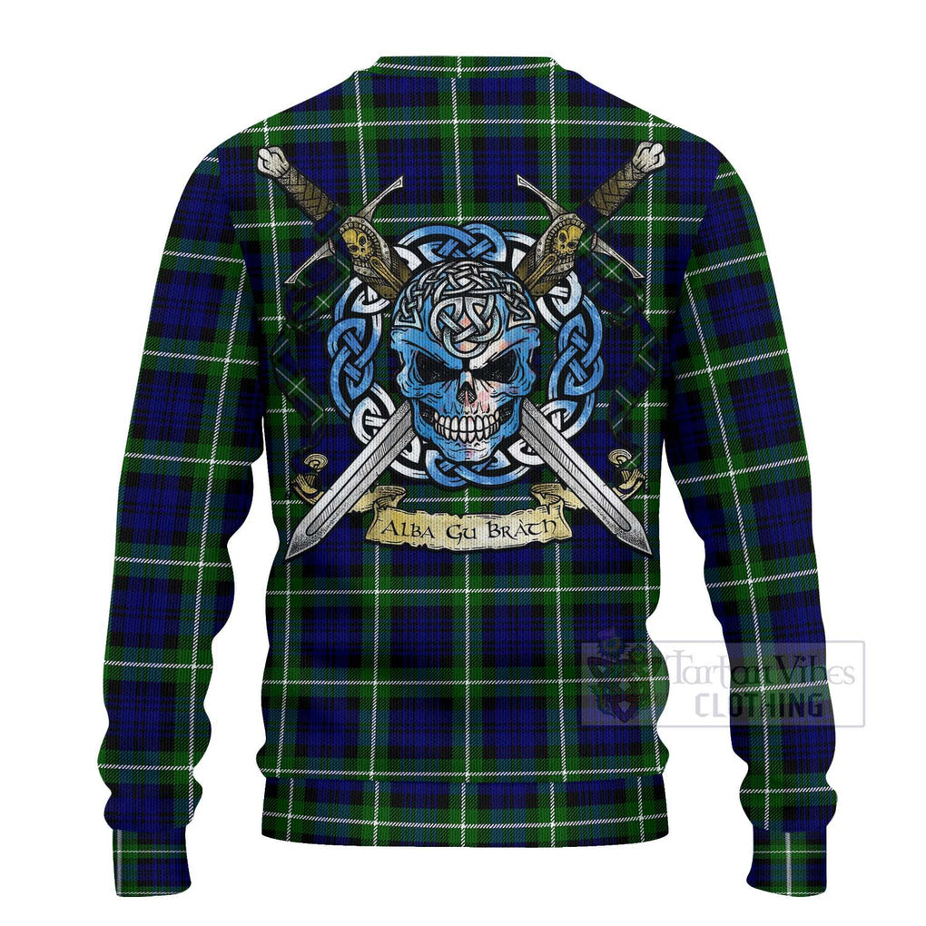 Lammie Tartan Ugly Sweater with Family Crest Celtic Skull Style - Tartan Vibes Clothing