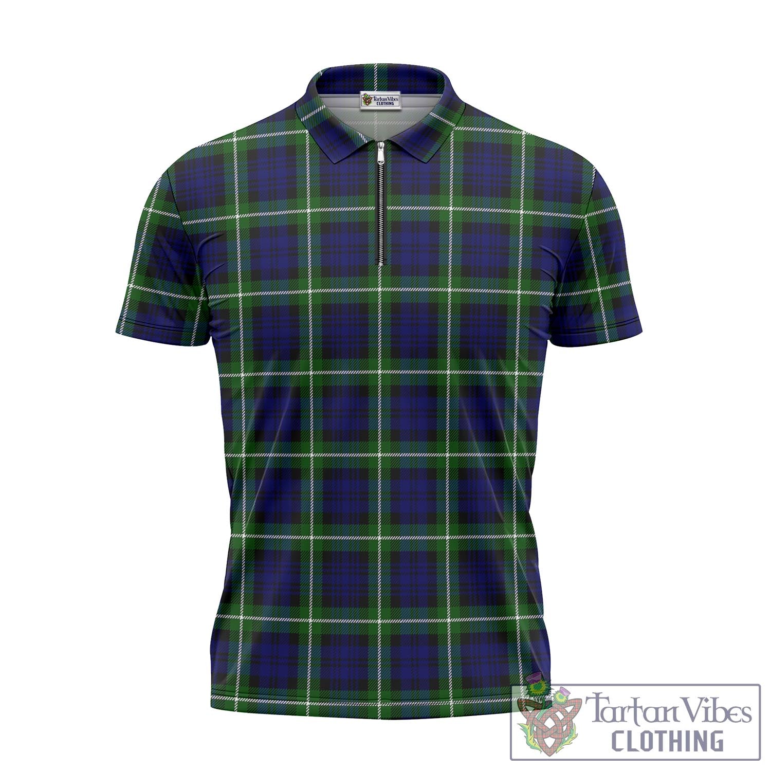 Lammie Tartan Zipper Polo Shirt - Tartan Vibes Clothing