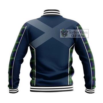 Lammie Tartan Baseball Jacket with Family Crest and Lion Rampant Vibes Sport Style - Tartan Vibes Clothing