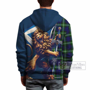 Lammie Tartan Family Crest Hoodie with Scottish Majestic Lion - Tartan Vibes Clothing