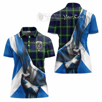 Lammie Tartan Women's Polo Shirt with Family Crest Scotland Patriotic Style - Tartan Vibes Clothing
