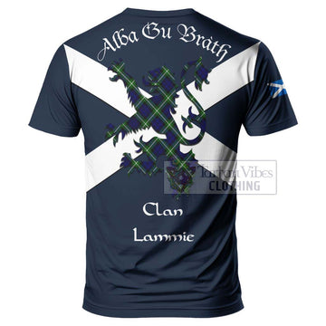Lammie Tartan Lion Rampant T-Shirt Proudly Display Your Heritage with Alba Gu Brath and Clan Name - Tartan Vibes Clothing