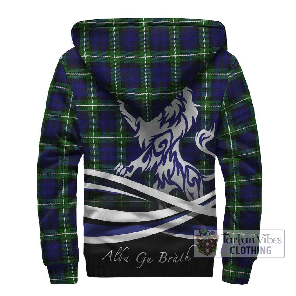Lammie Tartan Sherpa Hoodie with Alba Gu Brath Regal Lion Emblem - Tartan Vibes Clothing