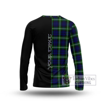 Lammie Tartan Long Sleeve T-Shirt with Family Crest and Half Of Me Style - Tartan Vibes Clothing