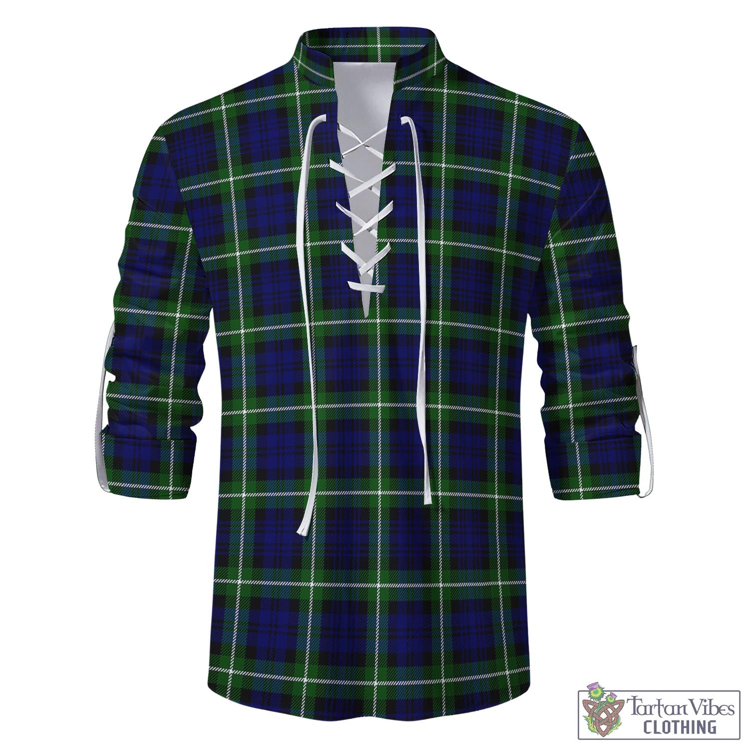 Lammie Tartan Men's Scottish Traditional Jacobite Ghillie Kilt Shirt - Tartan Vibes Clothing