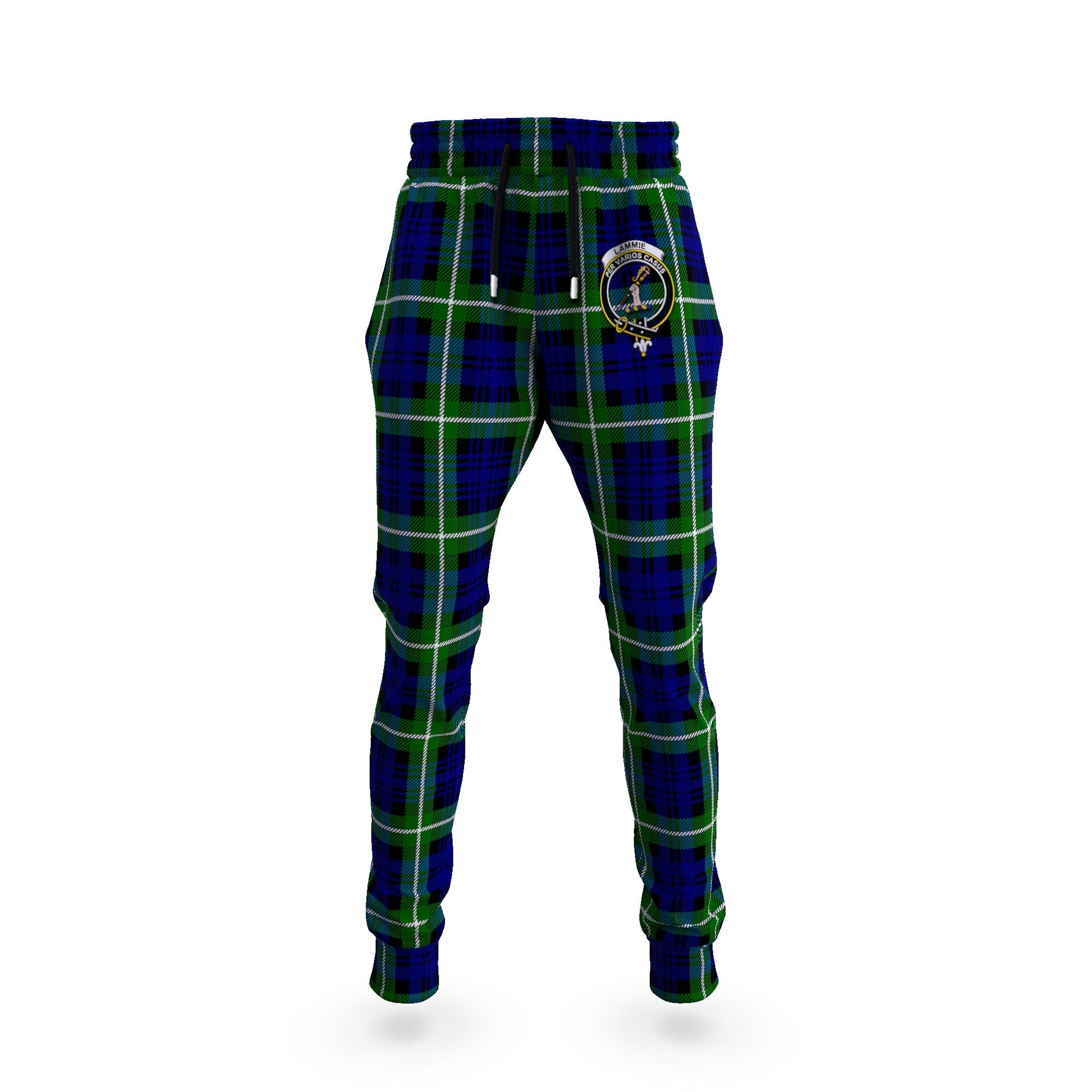Lammie Tartan Joggers Pants with Family Crest 5XL - Tartan Vibes Clothing