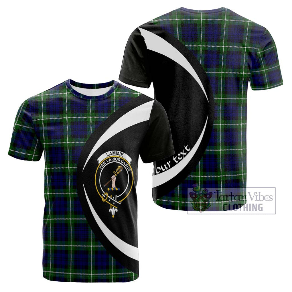 Lammie Tartan Cotton T-shirt with Family Crest Circle Style Kid's Shirt - Tartan Vibes Clothing