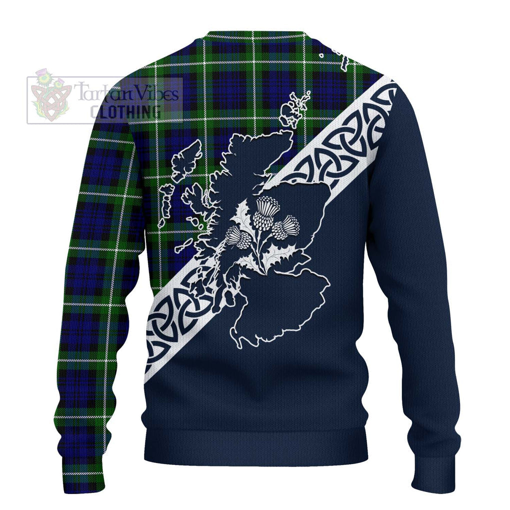 Lammie Tartan Ugly Sweater Featuring Thistle and Scotland Map - Tartan Vibes Clothing