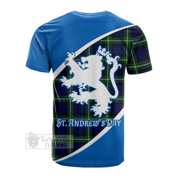 Lammie Family Crest Tartan Cotton T-shirt Celebrate Saint Andrew's Day in Style Men's Shirt - Tartan Vibes Clothing