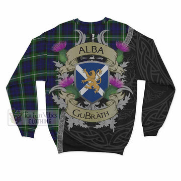 Lammie Tartan Family Crest Sweatshirt Lion Rampant Royal Thistle Shield Celtic Inspired - Tartan Vibes Clothing