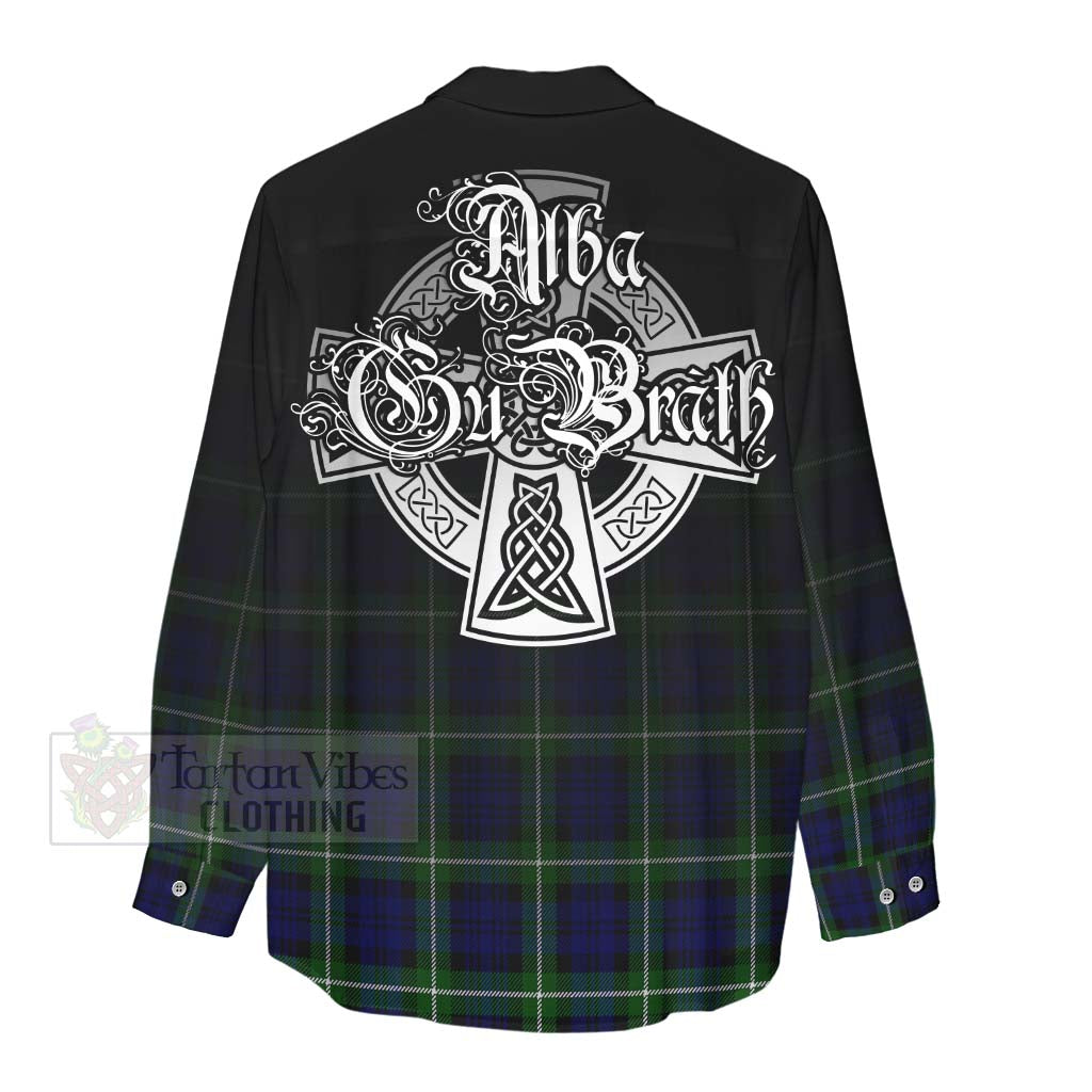 Lammie Tartan Women's Casual Shirt Featuring Alba Gu Brath Family Crest Celtic Inspired - Tartan Vibes Clothing