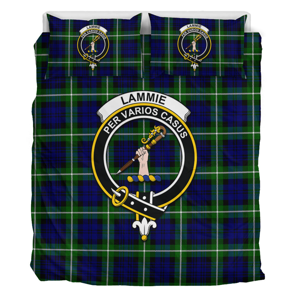 Lammie Tartan Bedding Set with Family Crest - Tartan Vibes Clothing