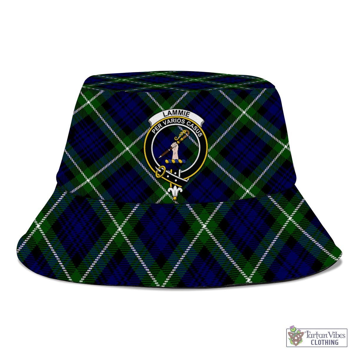 Lammie Tartan Bucket Hat with Family Crest - Tartan Vibes Clothing