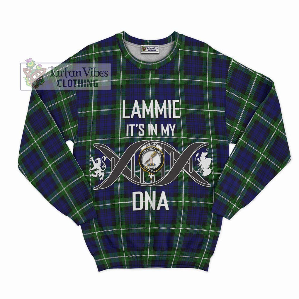 Lammie Tartan Sweatshirt with Family Crest DNA In Me Style - Tartan Vibes Clothing