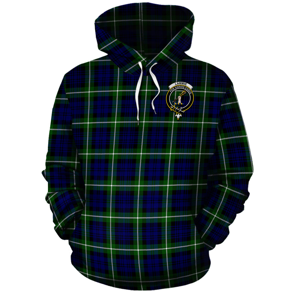 Lammie Tartan Hoodie with Family Crest - Tartan Vibes Clothing
