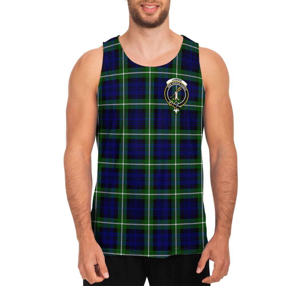 Lammie Tartan Mens Tank Top with Family Crest - Tartan Vibes Clothing