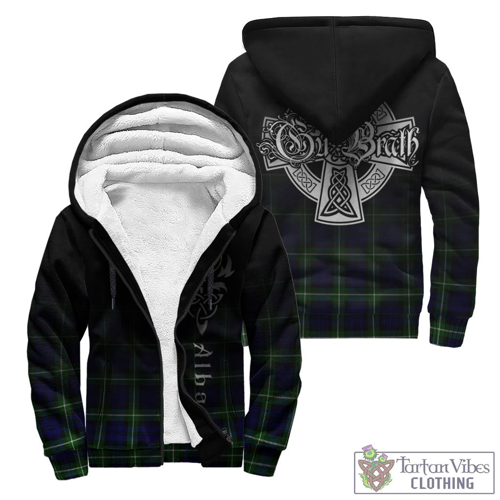 Lammie Tartan Sherpa Hoodie Featuring Alba Gu Brath Family Crest Celtic Inspired - Tartan Vibes Clothing