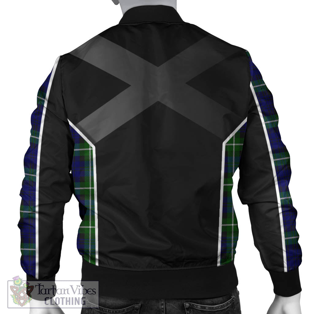 Lammie Tartan Bomber Jacket with Family Crest and Scottish Thistle Vibes Sport Style - Tartan Vibes Clothing