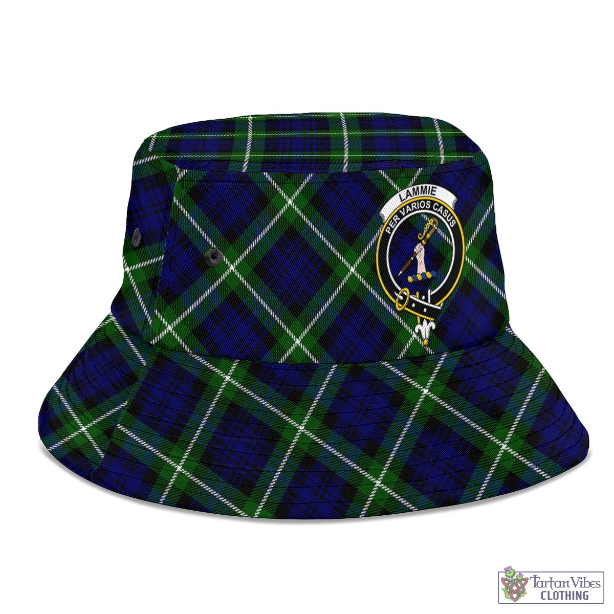Lammie Tartan Bucket Hat with Family Crest - Tartan Vibes Clothing