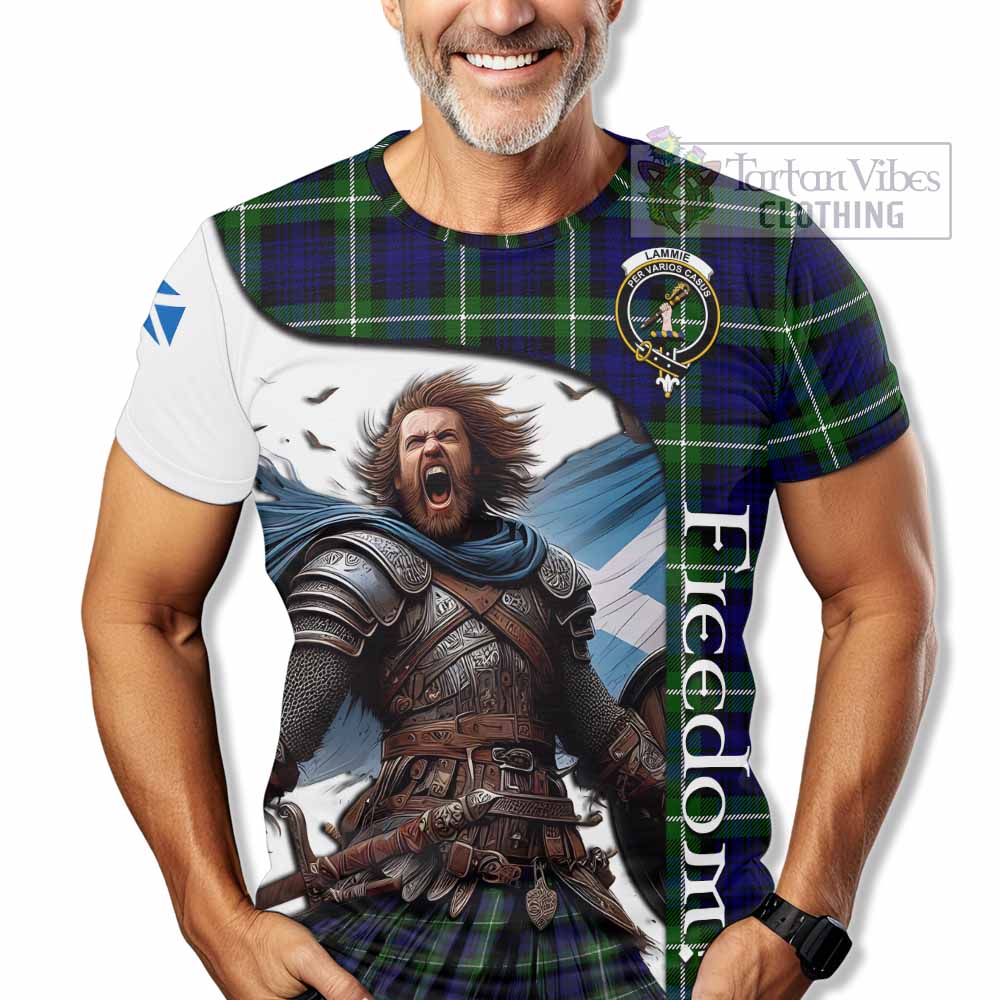 Lammie Crest Tartan T-Shirt Inspired by the Freedom of Scottish Warrior - Tartan Vibes Clothing