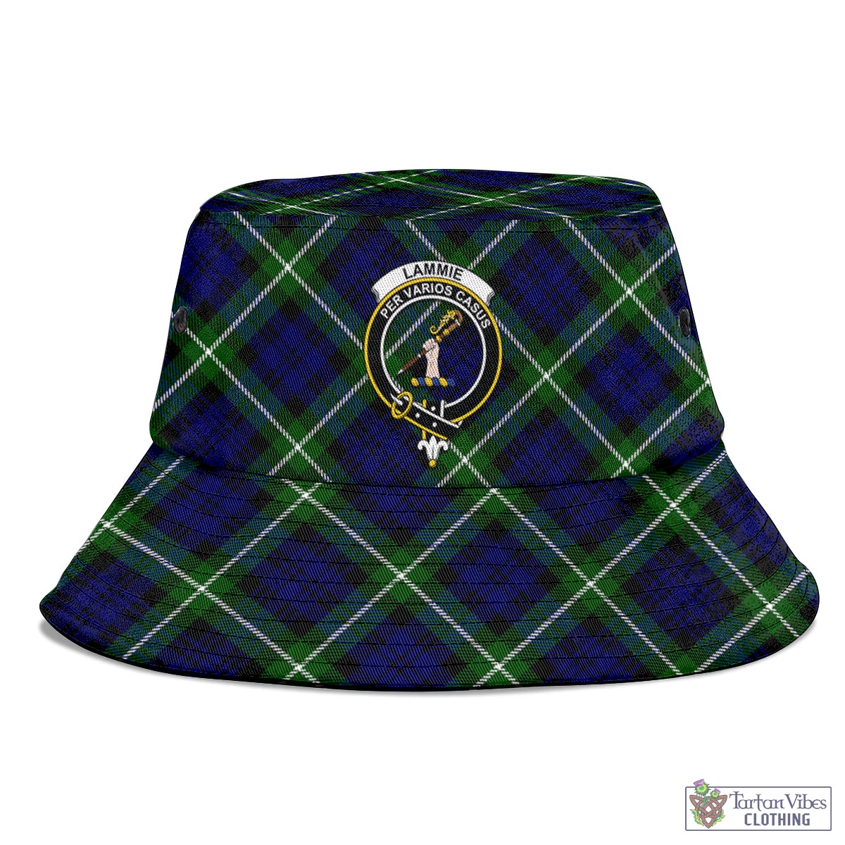 Lammie Tartan Bucket Hat with Family Crest - Tartan Vibes Clothing