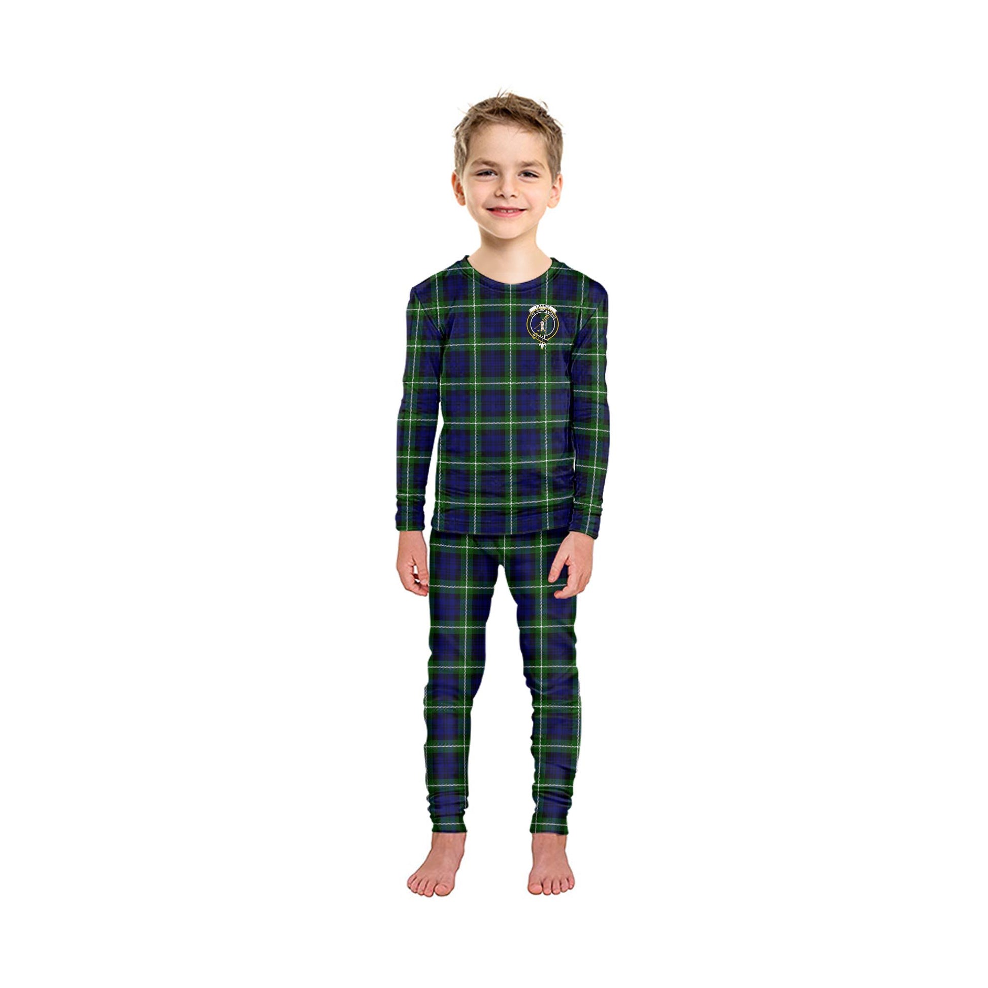 Lammie Tartan Pajamas Family Set with Family Crest - Tartan Vibes Clothing