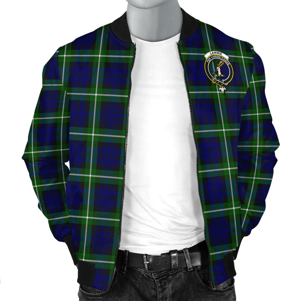 Lammie Tartan Bomber Jacket with Family Crest - Tartan Vibes Clothing