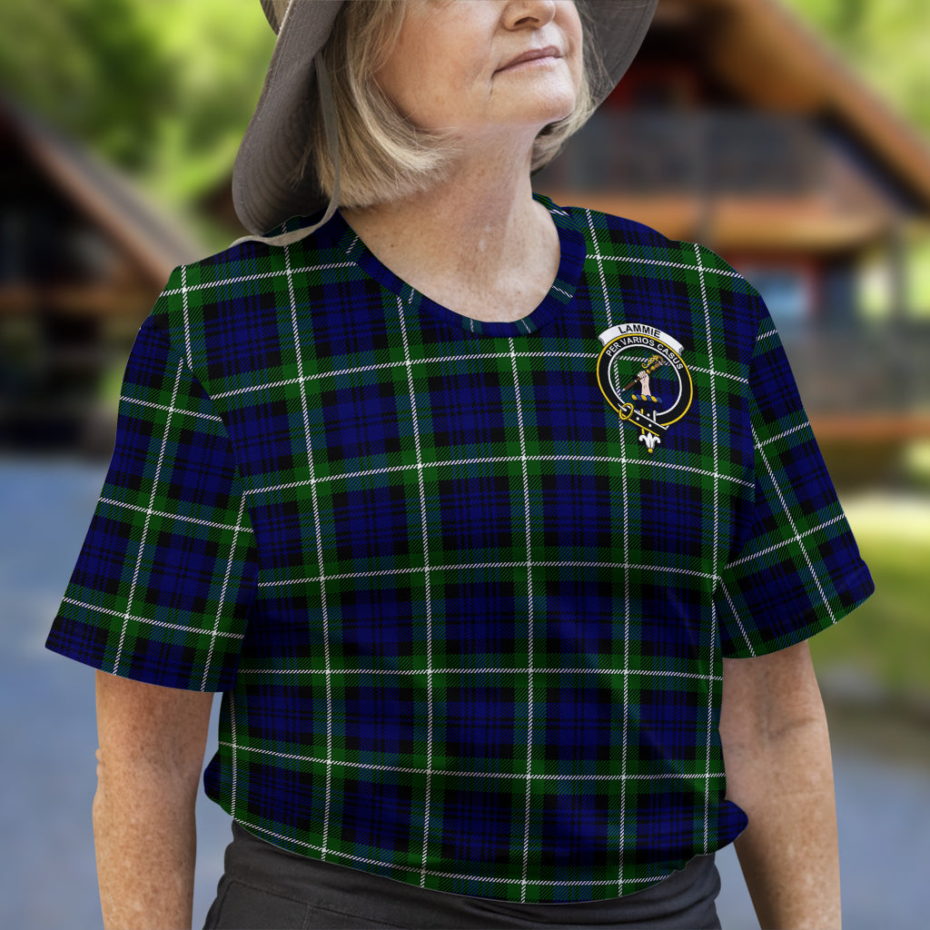 Lammie Tartan T-Shirt with Family Crest - Tartan Vibes Clothing