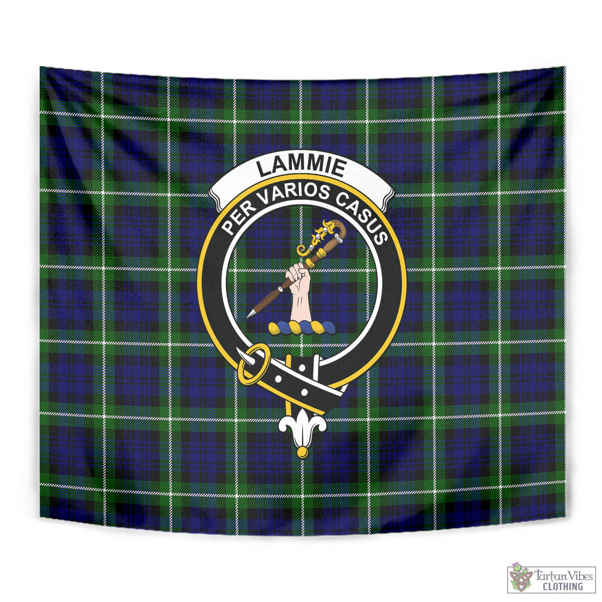 Lammie Tartan Tapestry Wall Hanging and Home Decor for Room with Family Crest - Tartan Vibes Clothing