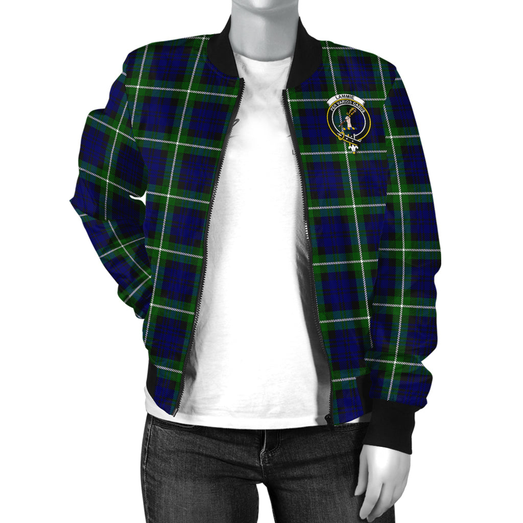 Lammie Tartan Bomber Jacket with Family Crest - Tartan Vibes Clothing