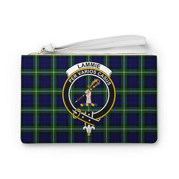 Tartan Vibes Clothing Lammie Family Crest Tartan Clutch Bag