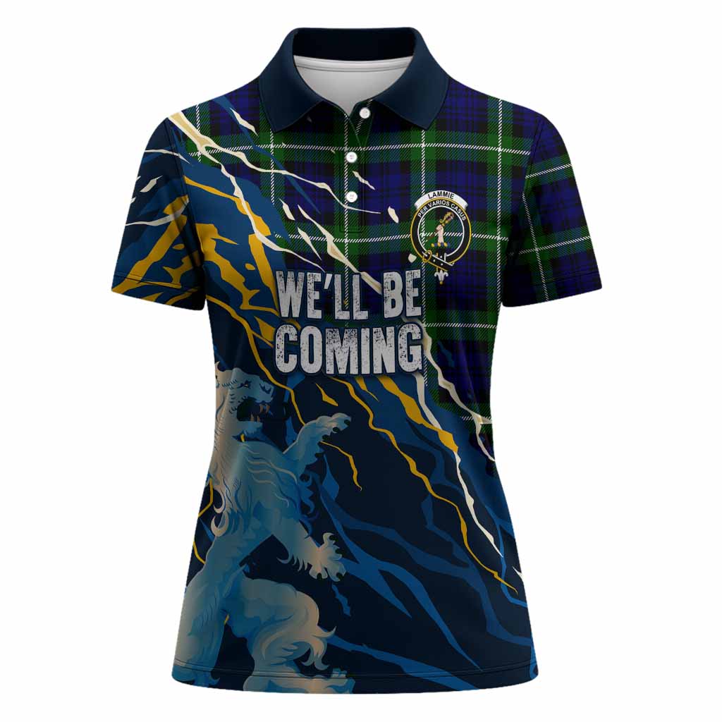 Lammie Scotland Tartan Women Polo Shirt WC2026 Football - We'll Be Coming