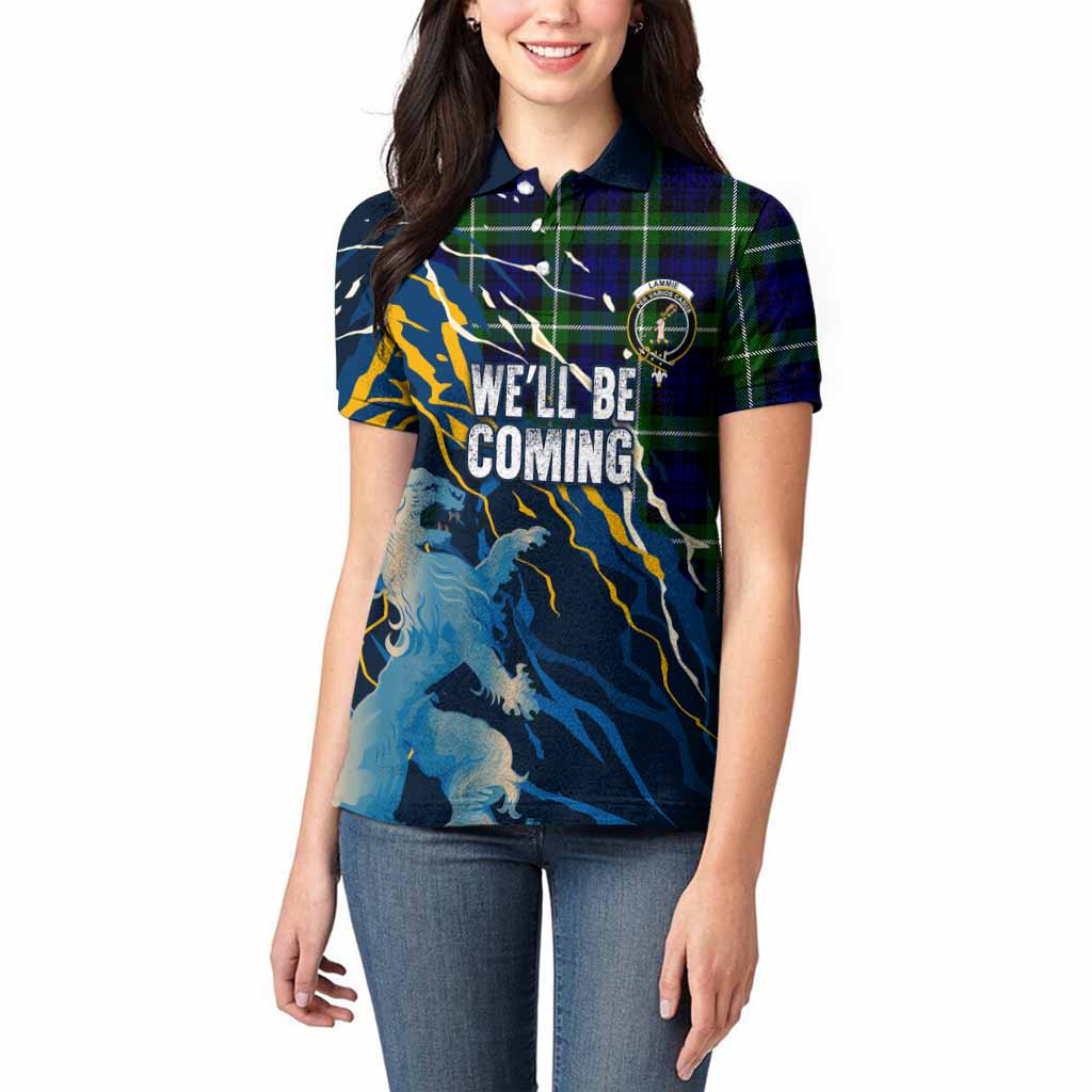Lammie Scotland Tartan Women Polo Shirt WC2026 Football - We'll Be Coming
