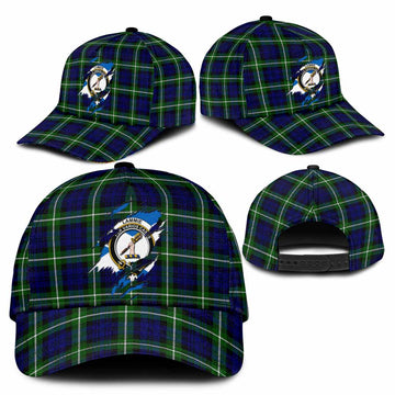 Lammie Tartan Classic Cap with Family Crest In Me Style