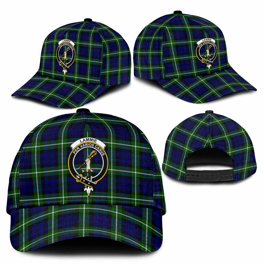 Lammie Tartan Classic Cap with Family Crest