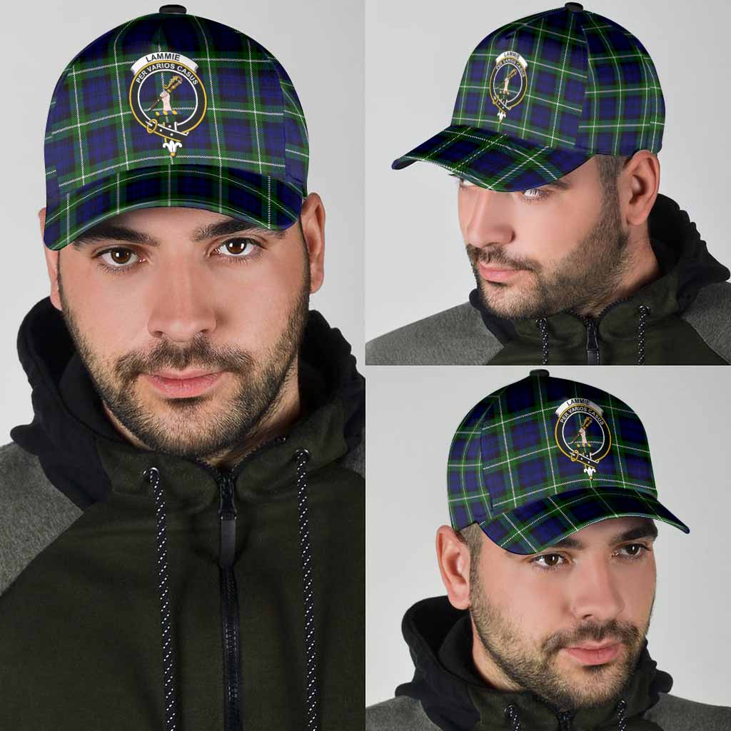 Lammie Tartan Classic Cap with Family Crest