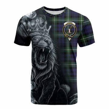 Lammie Tartan Cotton T-shirt Roaring Lion Heritage