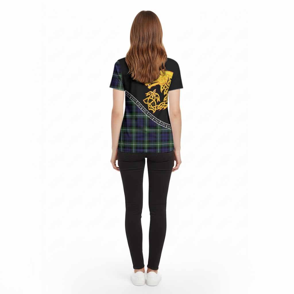 Lammie Tartan Crest Cotton T-shirt Legendary Dragon Knot Half Style