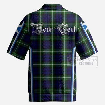 Lammie Tartan Crest Men’s Polo Sweater Top Scotland Coat of Arm Flag Style