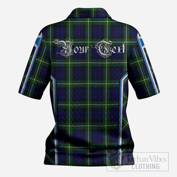 Lammie Tartan Crest Women’s Polo Sweater Top Scotland Coat of Arm Flag Style