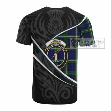 Lammie Tartan Family Crest Cotton T-shirt Celtic Scottish Thistle Floral - Tartan Vibes Clothing