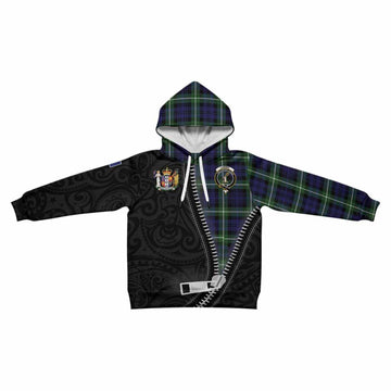 Lammie Tartan Kid Hoodie New Zealand Pattern Unique Zipper Stylized