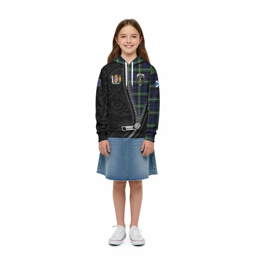 Lammie Tartan Kid Hoodie New Zealand Pattern Unique Zipper Stylized