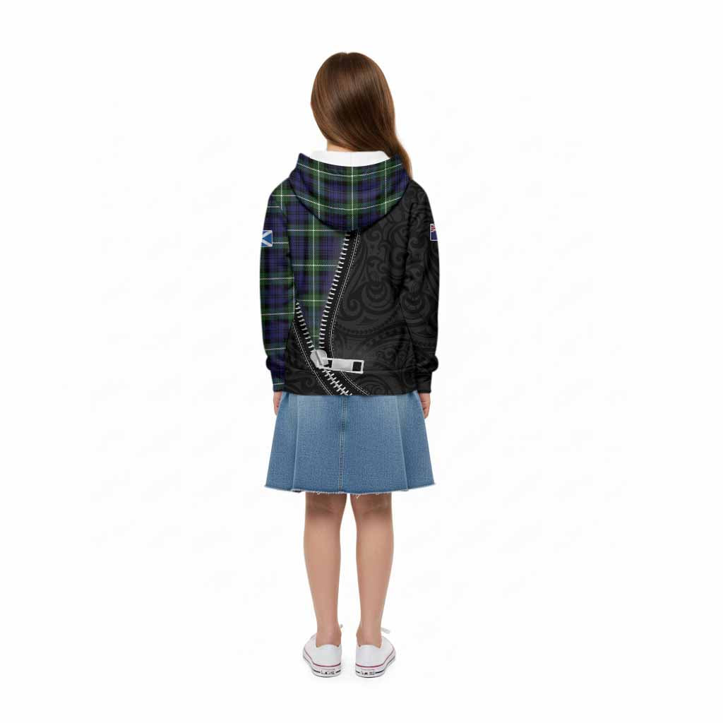 Lammie Tartan Kid Hoodie New Zealand Pattern Unique Zipper Stylized