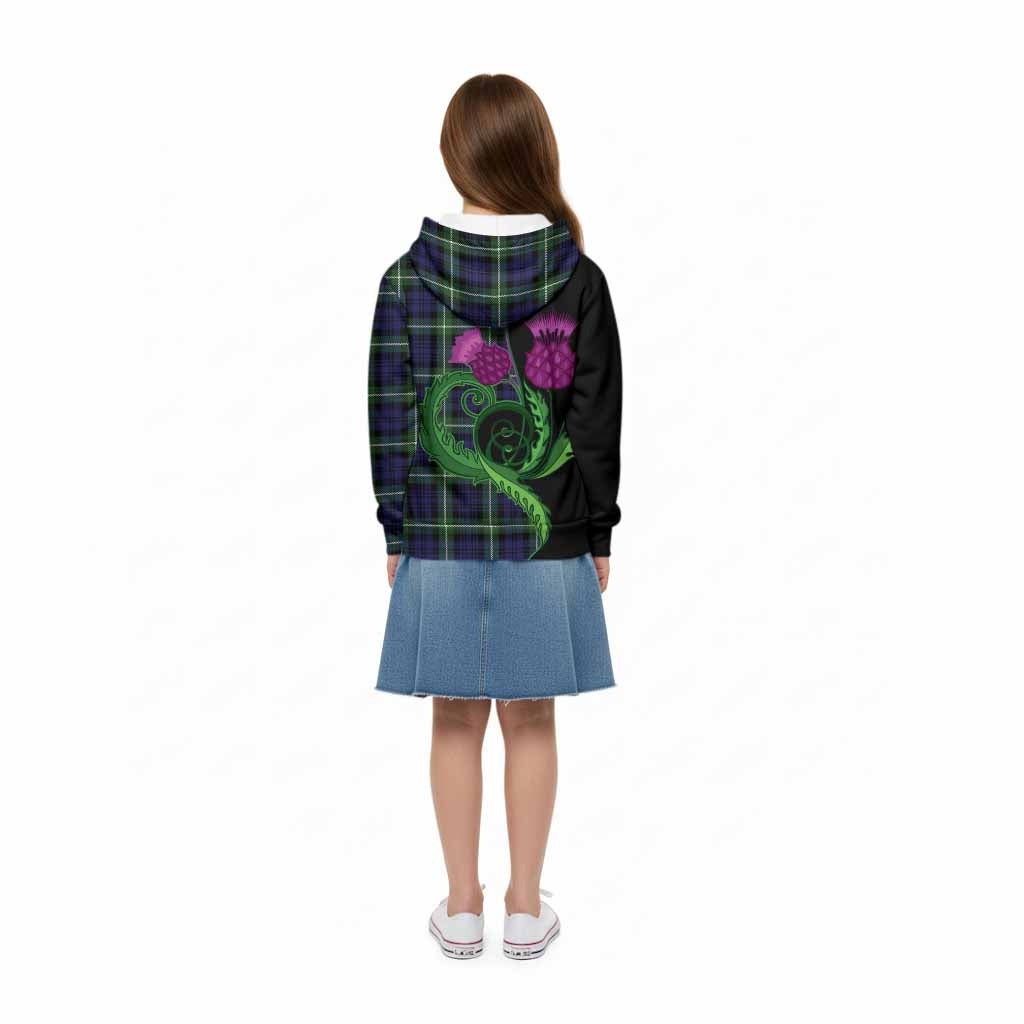 Lammie Tartan Kid Hoodie Traditional Scottish Thistle