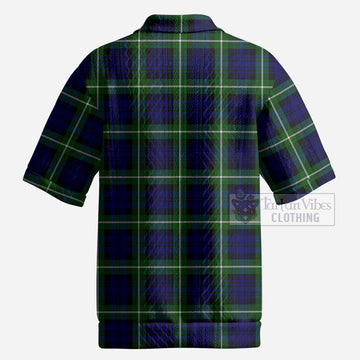 Lammie Tartan Men’s Polo Sweater Top with Family Crest